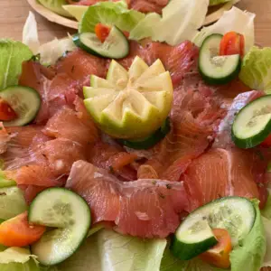 gravlax de saumon